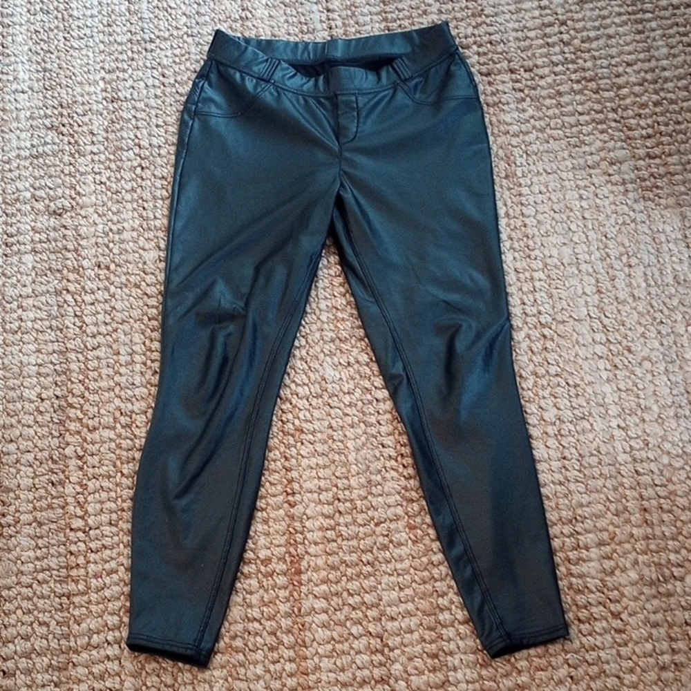 Black Faux Leather Leggings